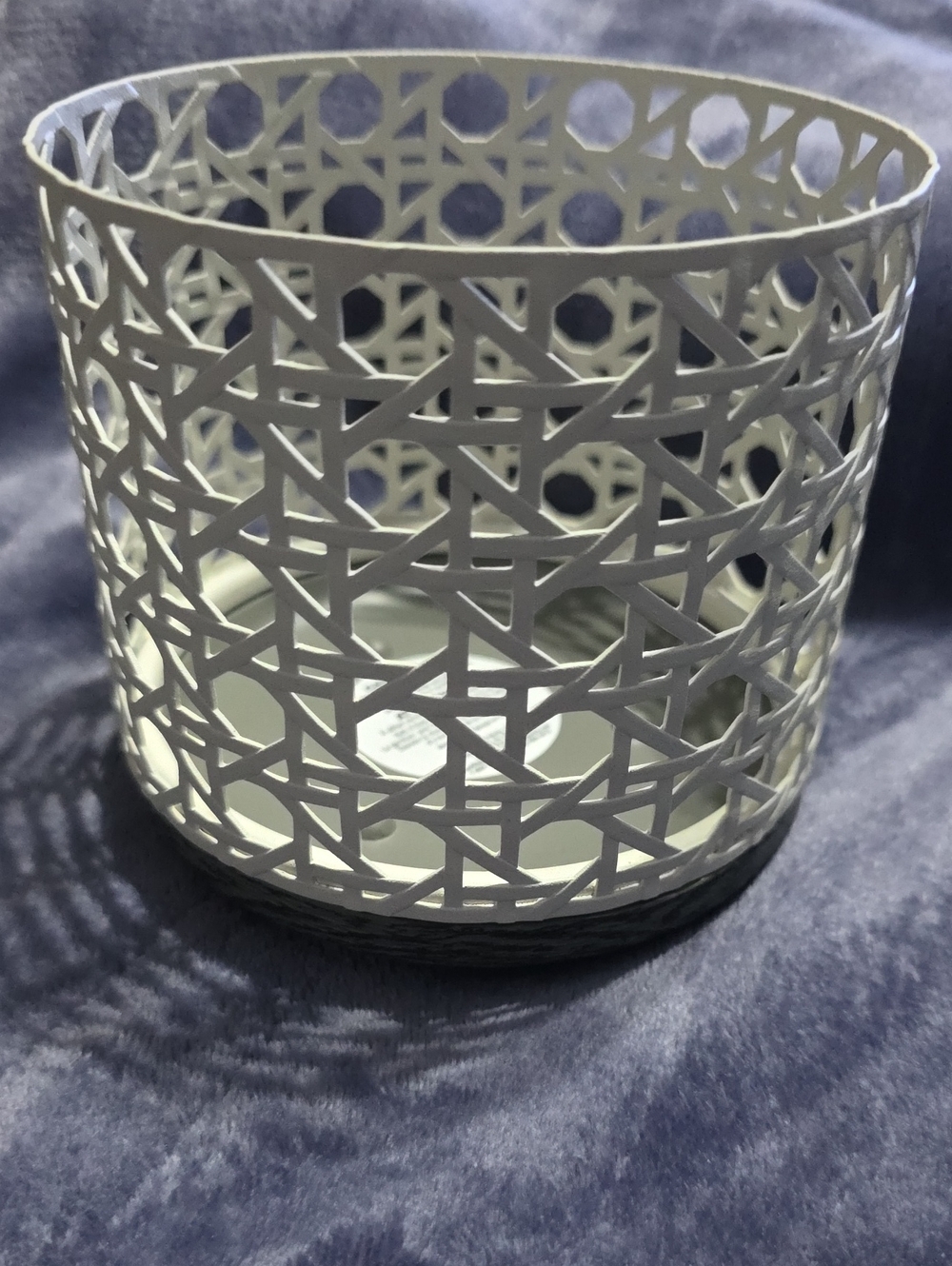 BBW white 3 Wick Candle Holder